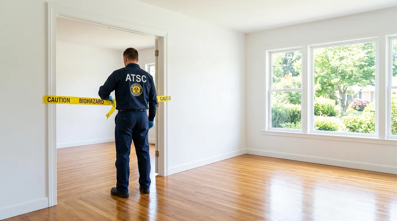 Certified biohazard cleanup crew performing Decomposition Cleanup in Cherry Hills Village